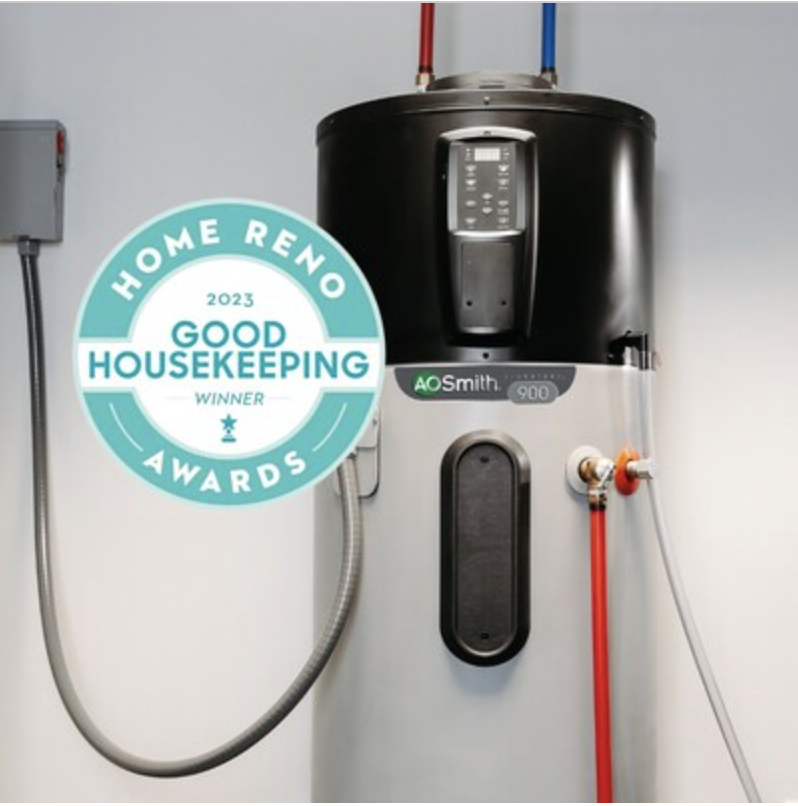 A. O. Smith High Efficiency Heat Pump Water Heater Recognized in Good Housekeeping's 2023 Home Renovation Awards
