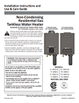 Signature Premier Tankless with X3 Owners Manual